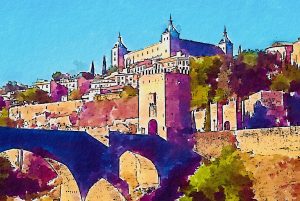 Camino de Santiago del Sureste, etapa 19 de Toledo a Novés atravesando la campiña toledana y pueblos históricos.